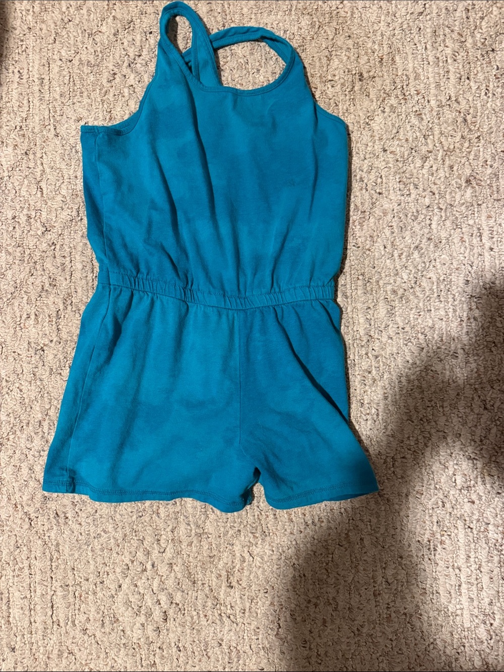 Girls Teal Romper Size 8